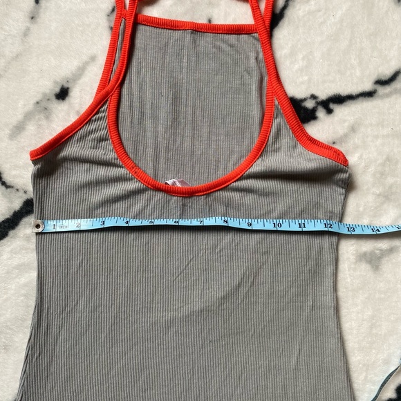 Grey Below the Knee, Stretchy Italian Square Neckline Dress - Picture 4 of 11